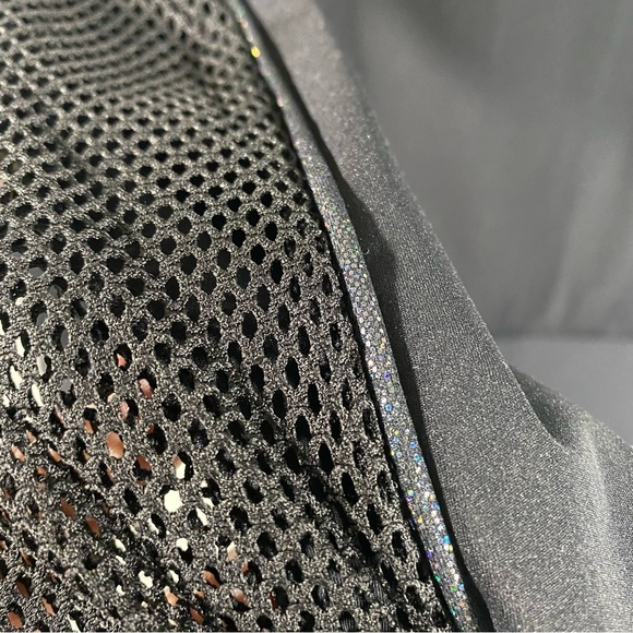 Zyia Active Winner Black Mesh Pullover Hoodie S - Picture 11 of 12